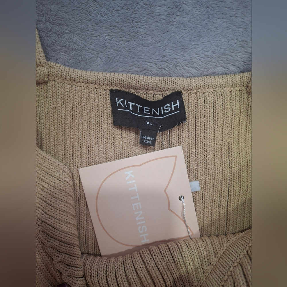 Kittenish Tan Ribbed Tank Top - Picture 5 of 6